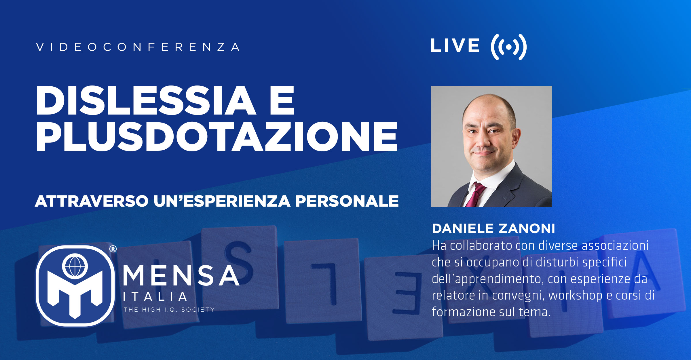 13 gennaio – videoconferenza: Dislessia e Plusdotazione