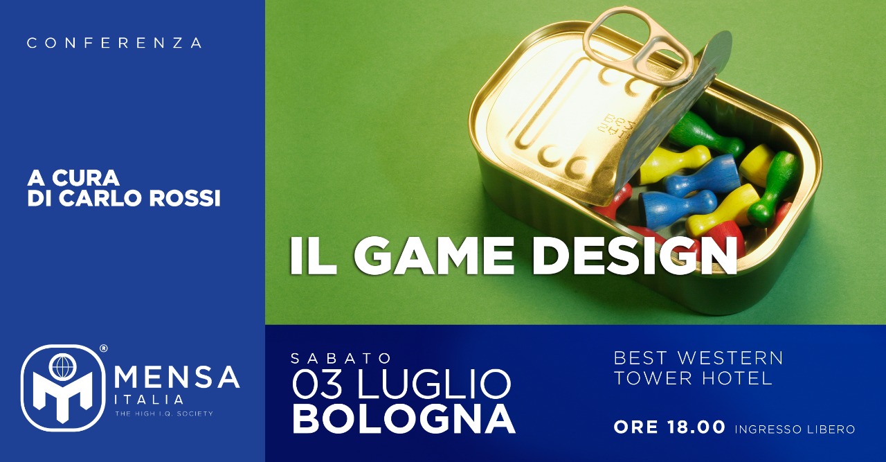 3 Luglio – Conferenza sul game design